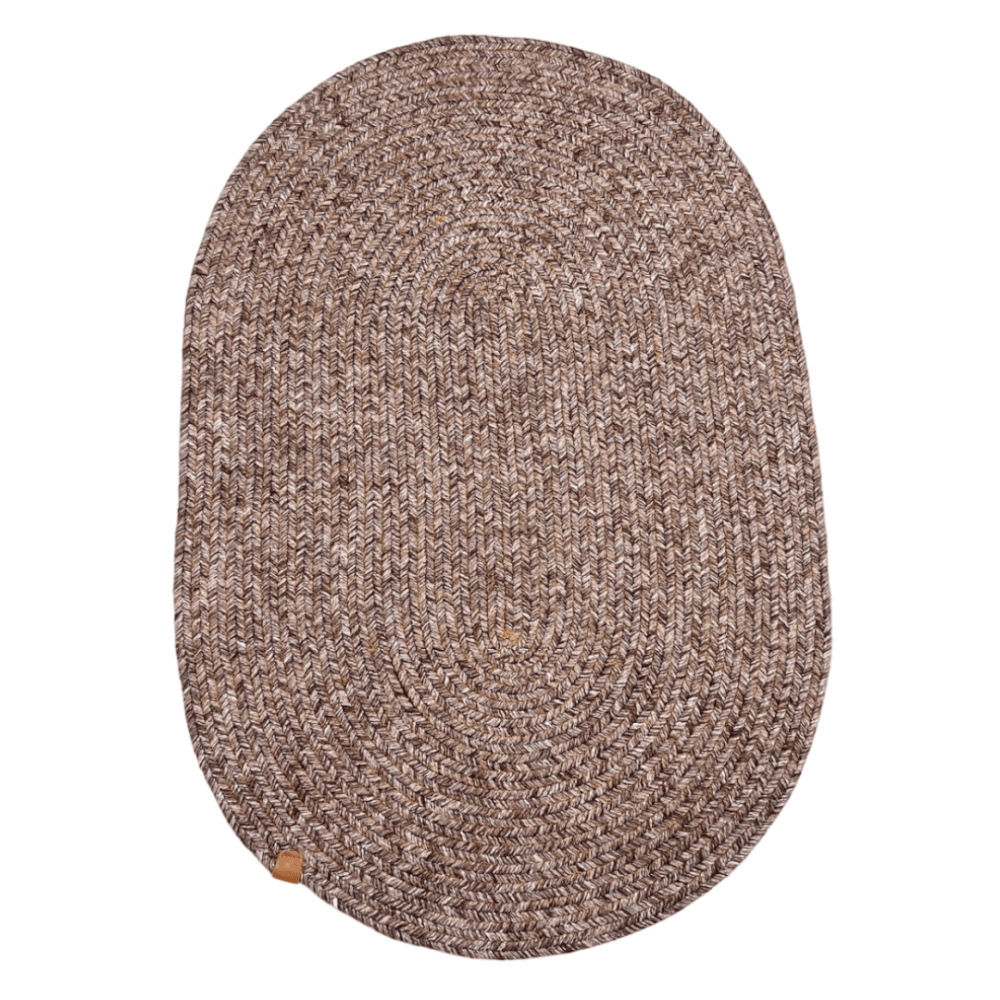 พรม MJhomedesigns Oval Carpet 04 ขนาด 80 x 120 ซม. น้ำตาล